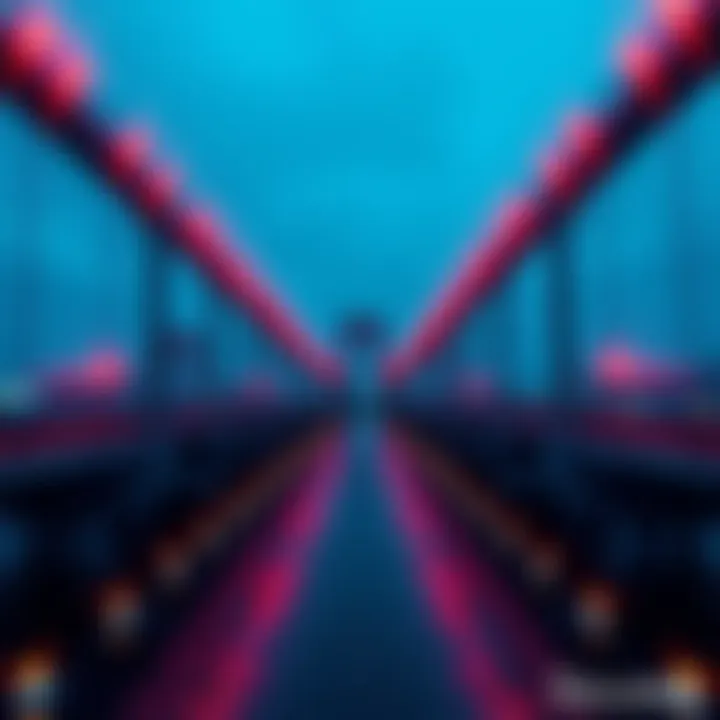 A visual representation of digital bridges connecting networks, symbolizing easy asset transfer on Solana.