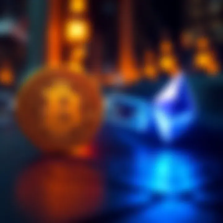 Bridging Bitcoin to Ethereum A visual representation of Bitcoin and Ethereum logos connected by a secure bridge symbolizing cross-chain transfer without centralized exchanges.
