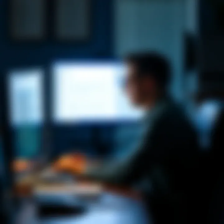 Brock Pierce's Controversial Email Brock Pierce sitting at a desk, looking at a computer with an email open about Ukraine, expressing concern and curiosity.