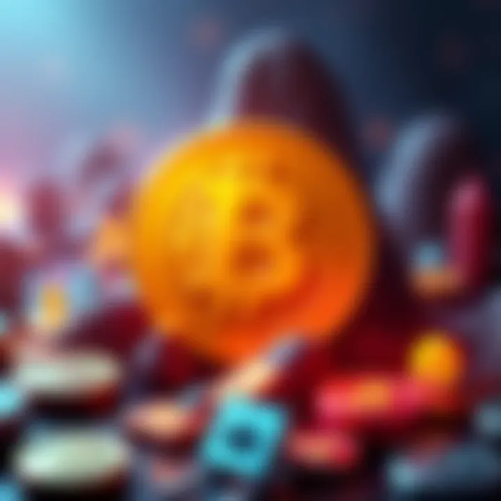 Brokecoin logo displayed with icons representing community and e-commerce features