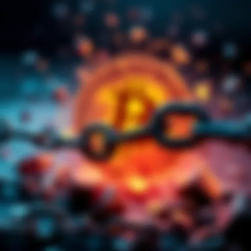A visual representation showing broken chains to symbolize the struggle against inflation and labor demands, with a Bitcoin symbol emerging from the background as a potential solution.
