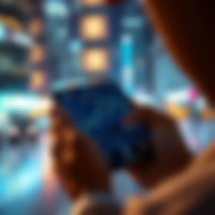 Bitcoin to Tether Exchange A person trading Bitcoin for Tether on a smartphone using a decentralized platform.