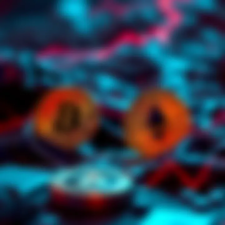 A graphic showing Bitcoin and Monero coins exchanging without identity verification