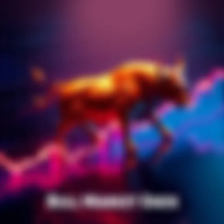 A graph showing a rising trend in the stock market with a bull icon symbolizing growth and optimism for investors in 2026.