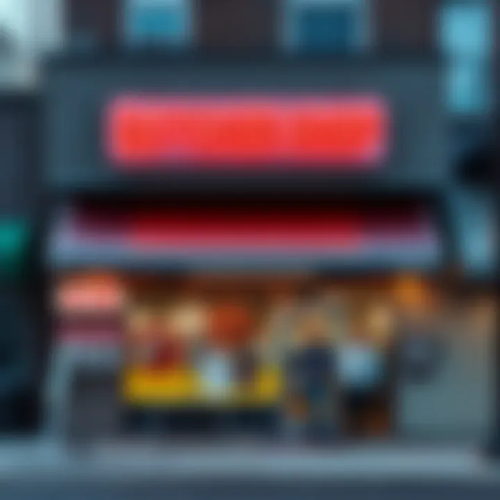 A newly constructed butcher shop with a fresh sign in Queens, showcasing its welcoming front entrance.