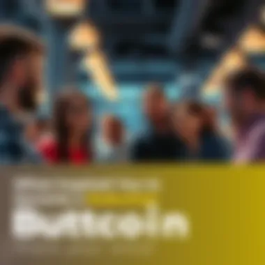 People sharing Buttcoin stories A group of people discussing their experiences with Buttcoin in a casual setting