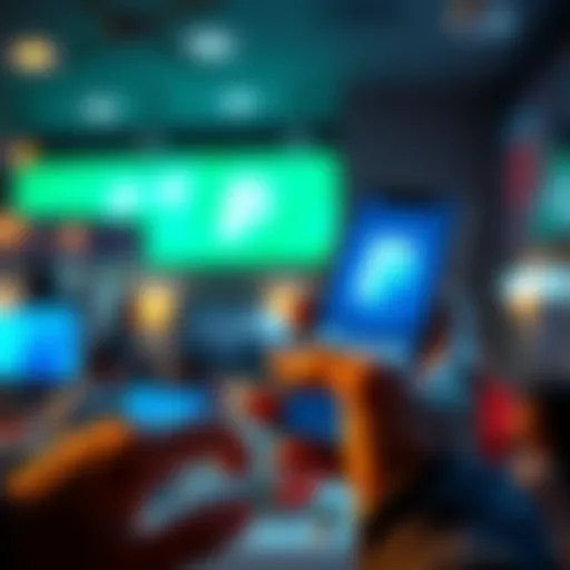 A person using a smartphone to purchase ADA cryptocurrency while displaying a PayPal logo on the screen.