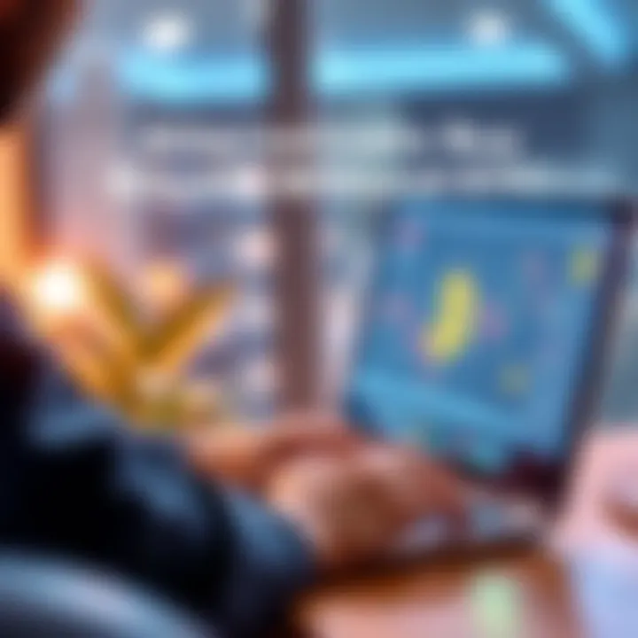 A person using a laptop to purchase Bitcoin through a decentralized platform without KYC requirements