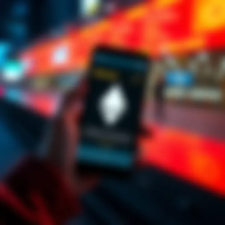 A person holding a smartphone displaying a cryptocurrency exchange app with Monero logo.