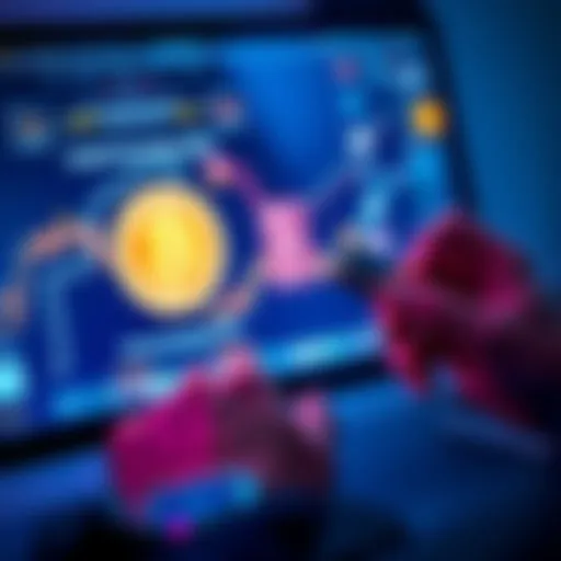 A person using a Ledger wallet to purchase Bitcoin, showing a secure digital transaction on a computer screen.