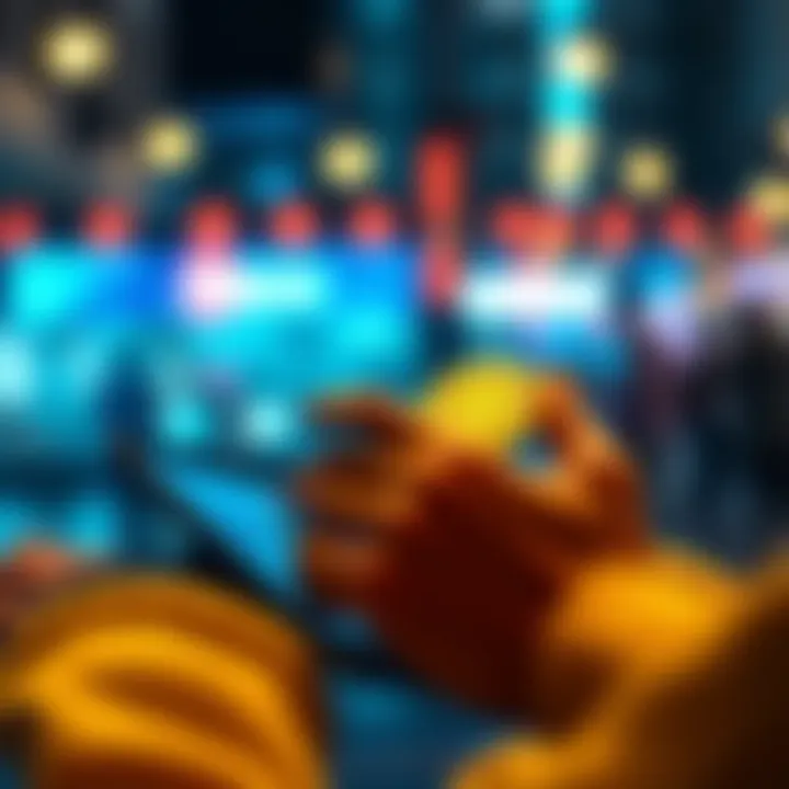 A person using a smartphone to purchase Dogecoin with a small amount of money