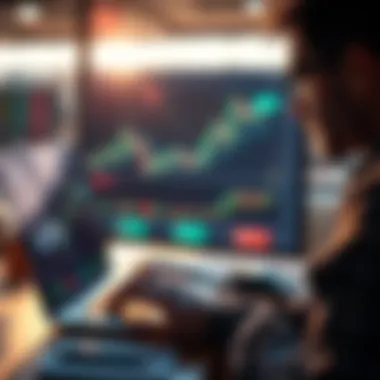 A person using a laptop to purchase IOTA on a trading platform
