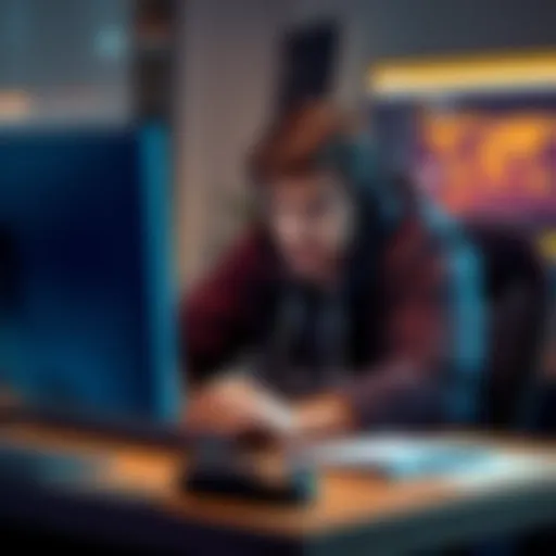 A person sitting at a desk looking frustrated while trying to buy Monero on a computer with exchange websites open.