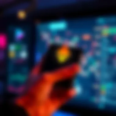 A person holding a Ledger wallet with Monero logo on the screen, showcasing options for purchasing crypto without KYC.