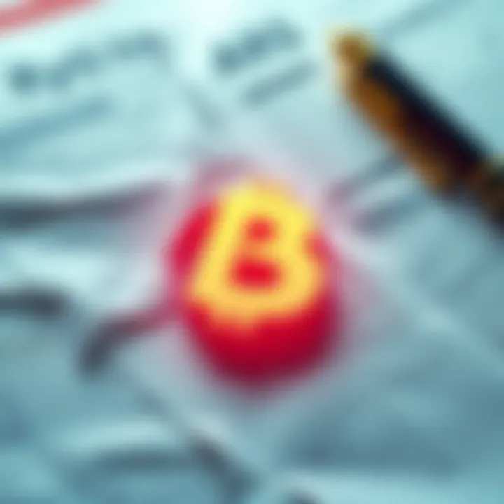 Bybit logo with a background of financial regulations and documents symbolizing compliance issues