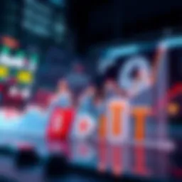 Graph showing Bybit's market trends with icons of Bybit AI, Netflix, and Tesla