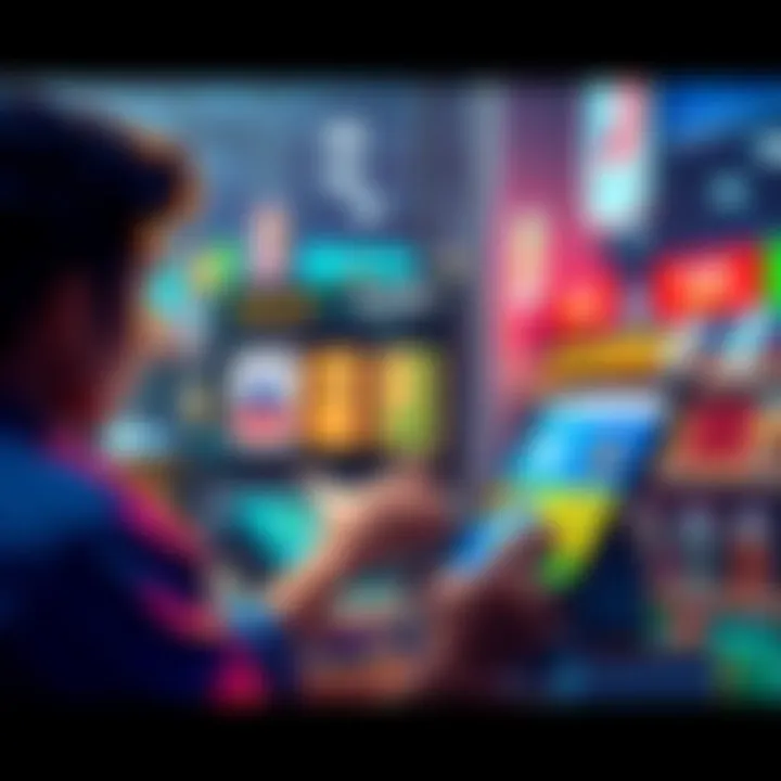 A person shopping online using Bybit Pay on Uquid, displaying various payment options like gift cards and mobile top-ups