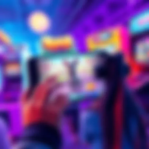 A player engaging with ByPet on their device while exploring Atlas Arcade gameplay