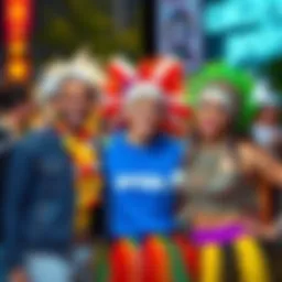 Calgary Pride 2026 Celebration Whitecloud, Farabee, and Parekh celebrate diversity at Calgary Pride 2026 with colorful outfits and smiles.