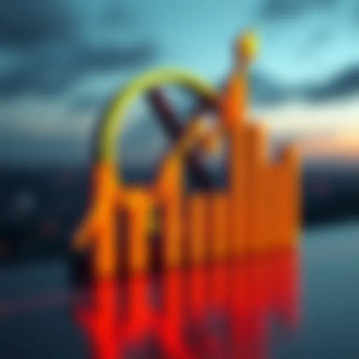 Graphic showing the Canary XRP ETF logo with a rising trade volume chart symbolizing its record-breaking performance in trading.