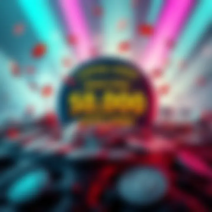 A vibrant graphic showing a prize pool of 50,000 USDT surrounded by coins and rewards, symbolizing the Capital Surge event.