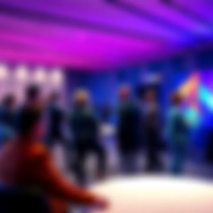 A group of people discussing the BikeID initiative in a seminar setting, with a focus on community engagement and blockchain innovation.