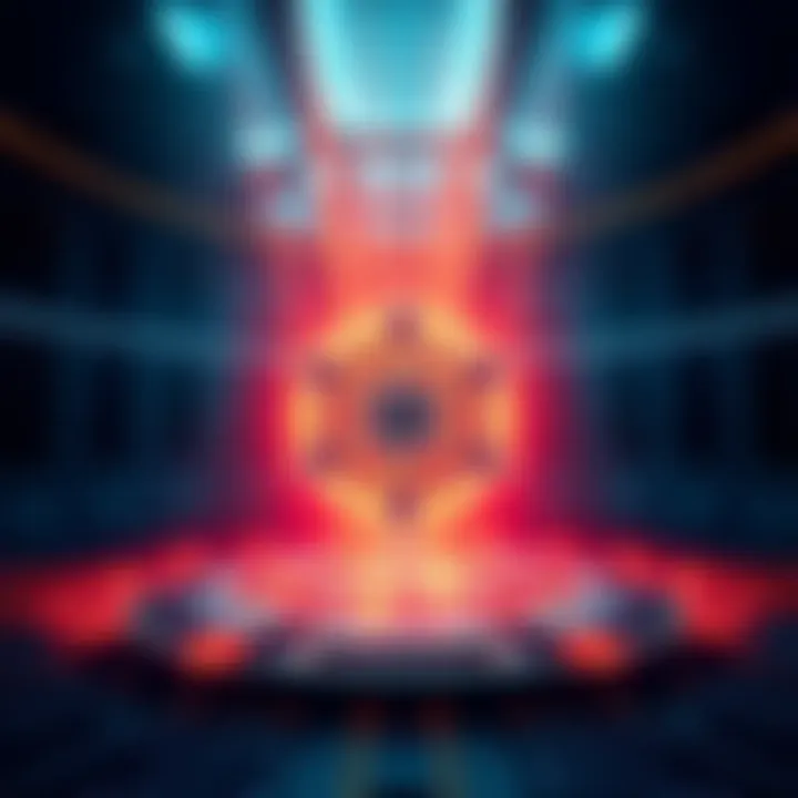 A visual representation of Cardano's ADA blocks with digital elements showcasing recent updates and rumors