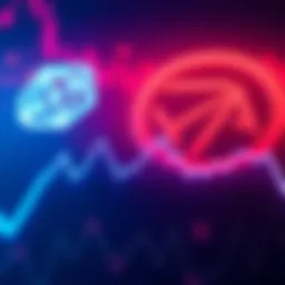 Cardano Price Drop A visual representation of Cardano's recent price drop, featuring a downward trend line on a graph with ADA logo in the background.