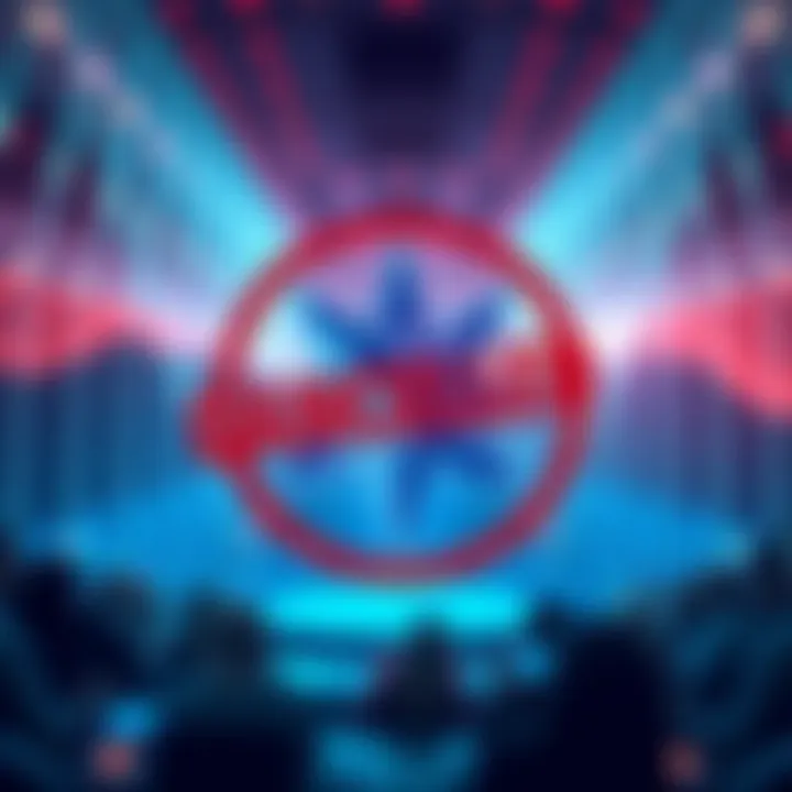Canceled Cardano Summit A visual representation of the Cardano logo with a red cancellation sign overlay, symbolizing the cancellation of the 2026 Summit due to a failed treasury vote.