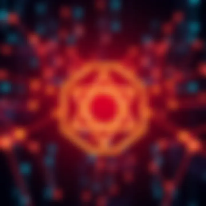 Cardano Logo in Digital Background Cardano logo with a digital network background representing Trust Wars and community discussions.