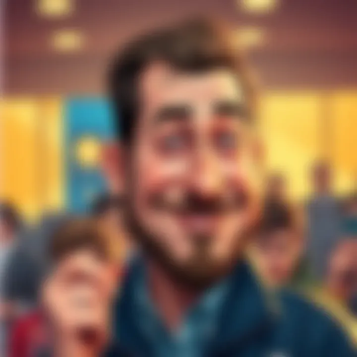 A humorous drawing of Nicolas Kokkalis with exaggerated features and expressions, representing the recent Bitcoin X post.