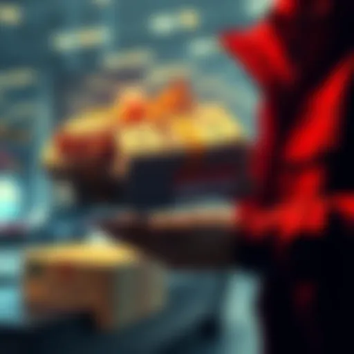 A person receiving cash through a secure delivery service, symbolizing alternative profit-taking methods during banking restrictions.