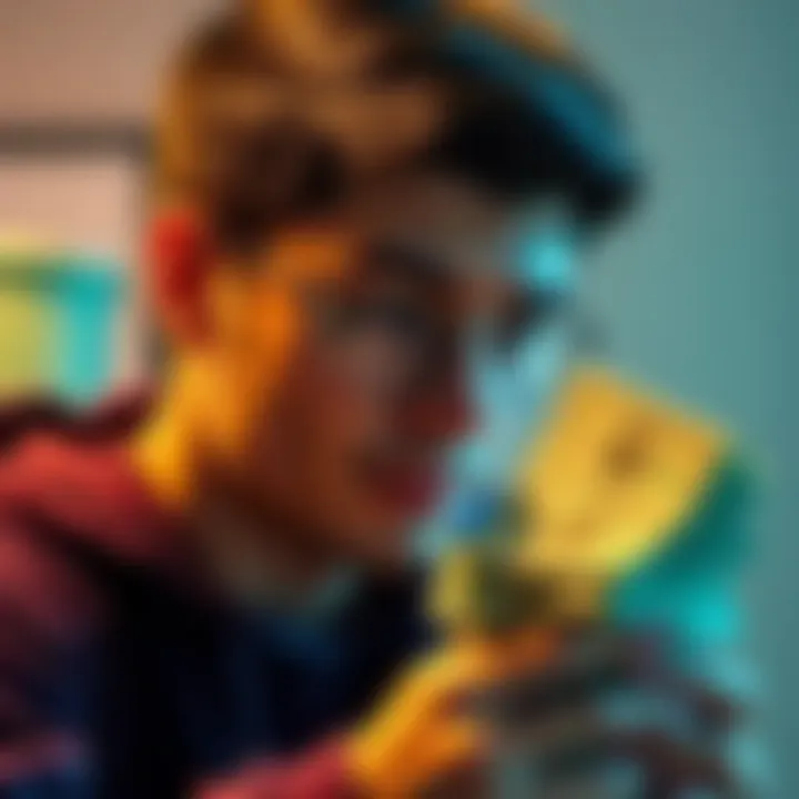 A person looking at a cash stack with a thoughtful expression, reflecting on their earnings over three months.