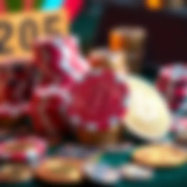 A visual comparison of casino chips and cryptocurrency coins representing financial loss in both gambling and crypto investments