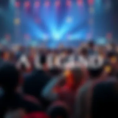 Celebrating a Legend A crowd gathers to pay tribute to a legendary figure with flowers and candles, showing their respect and admiration.