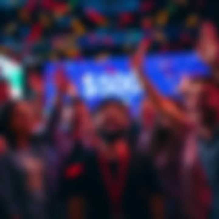 People celebrating their achievement of reaching the $500 Club with confetti and smiles