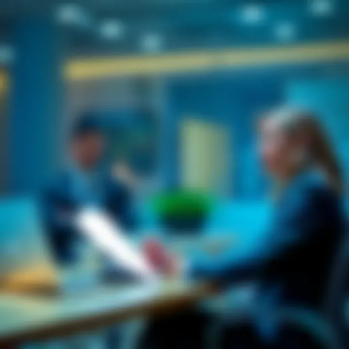 A finance expert sharing valuable career advice in a professional setting.
