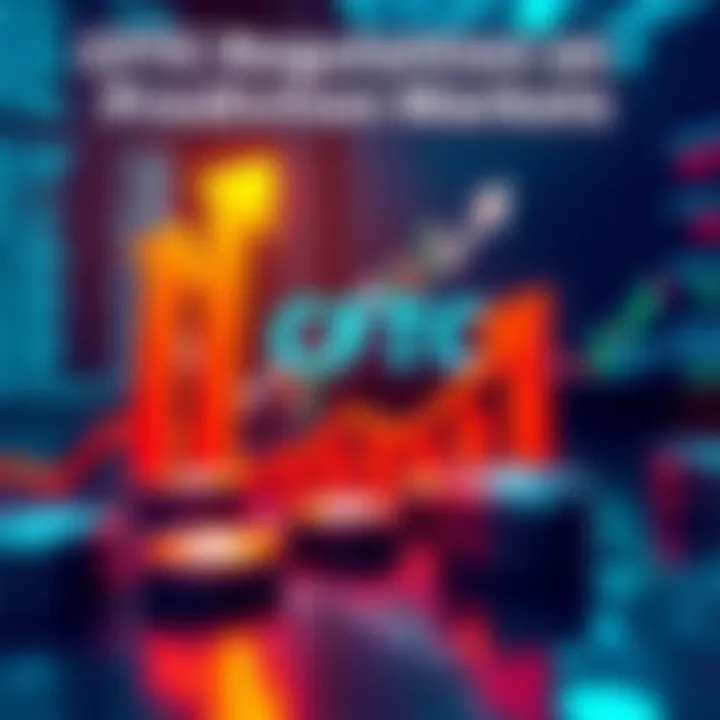 An illustration showing a financial chart with arrows indicating growth, alongside betting icons and the CFTC logo, symbolizing the impact of new regulations on prediction markets in the US.