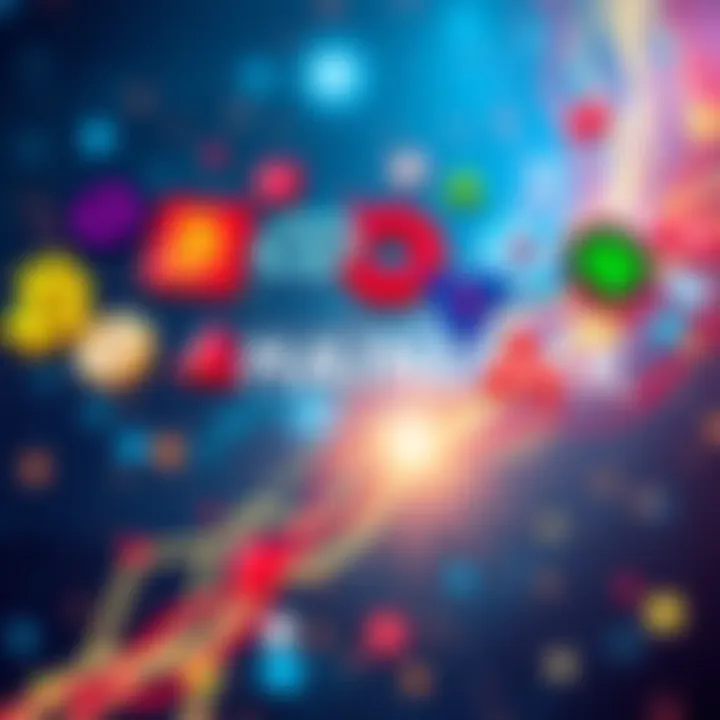 Various blockchain logos representing new competitors challenging Chainlink in the market