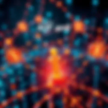 A 2026 financial concept showing digital currency flowing through networks powered by Chainlink's CCIP and AI technology