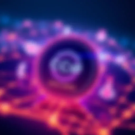 Illustration showing Chainlink's CCIP logo with Solana network symbols, representing cross-chain communication in blockchain technology.