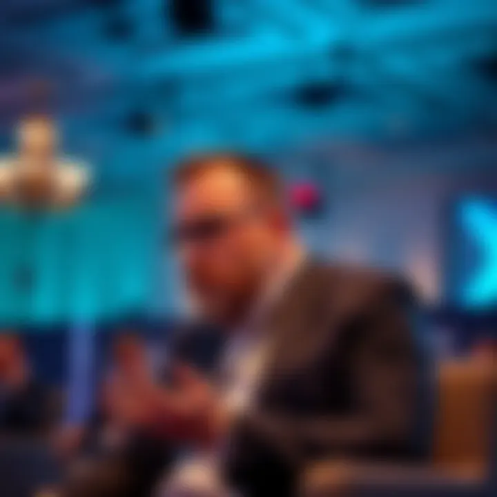 Charles Hoskinson sharing insights on cryptocurrency at a conference