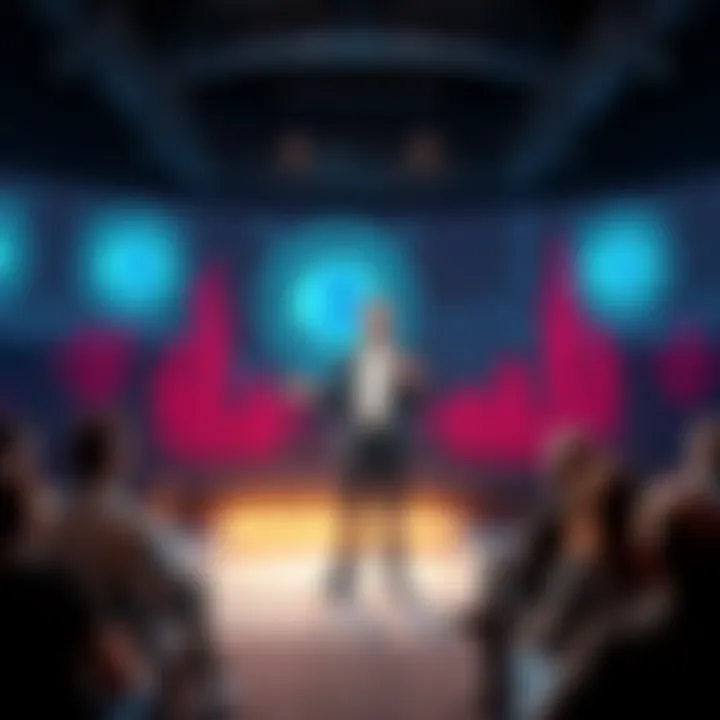 Charles Hoskinson stands on stage explaining his Retrofit Plan, with a backdrop of crypto graphics and audience engaged in discussion.