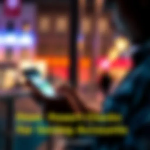 A person looking at their savings account details on a smartphone