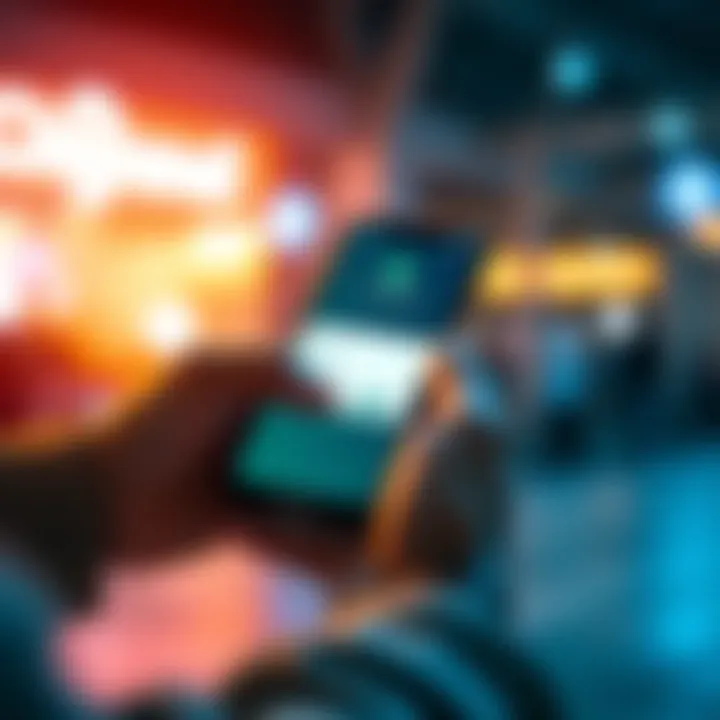 A person using the Chia Signer app on their Android smartphone to sign a transaction securely.