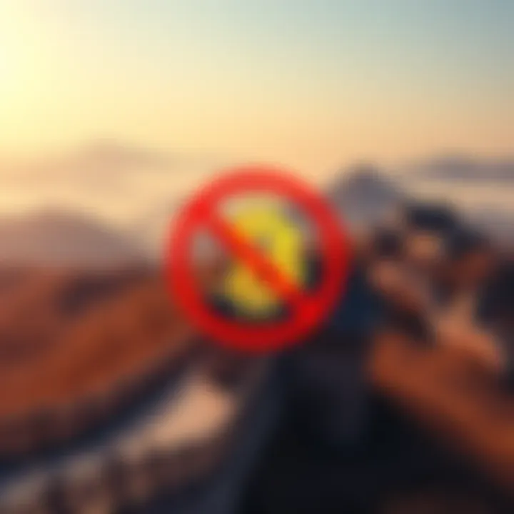 China bans cryptocurrency A graphic showing a crossed-out Bitcoin symbol with the Great Wall of China in the background.