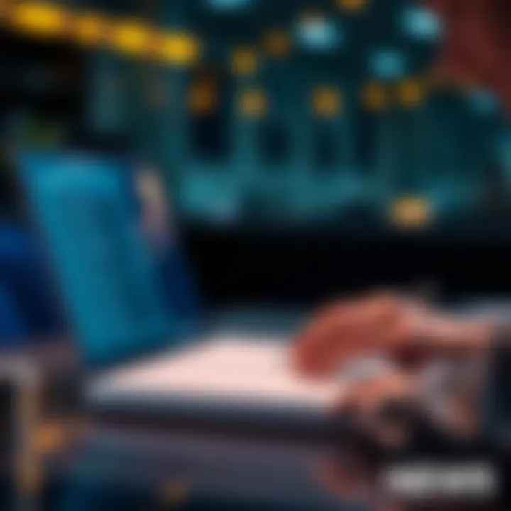 A person reviewing a checklist of important factors for selecting a crypto exchange API on a laptop
