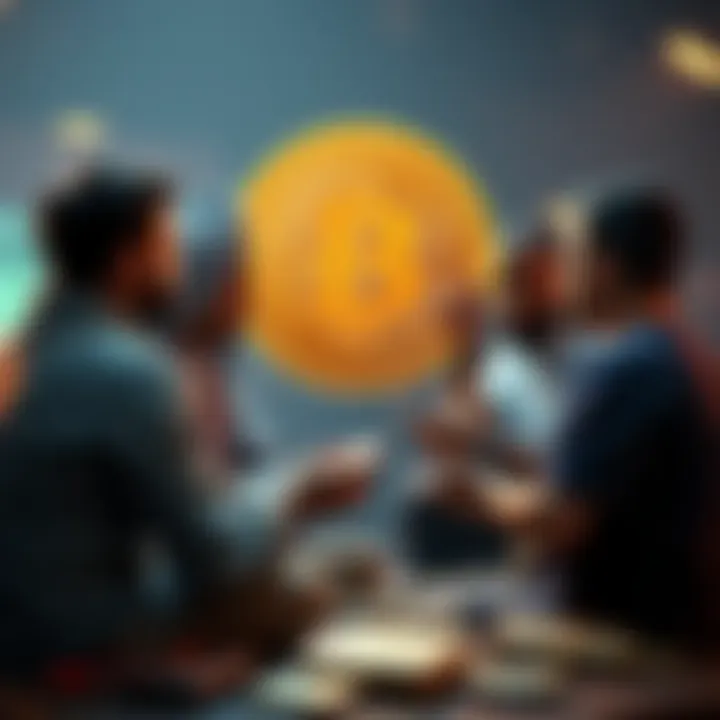Christians investing in Bitcoin A group of Christians discussing the benefits of Bitcoin investment in a community setting