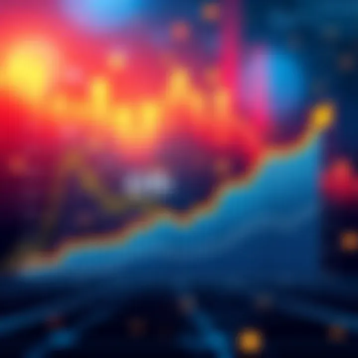 A graph showing the projected growth of the tokenized securities market to $5.5 trillion by 2030, with financial symbols and icons in the background, representing innovation in finance.