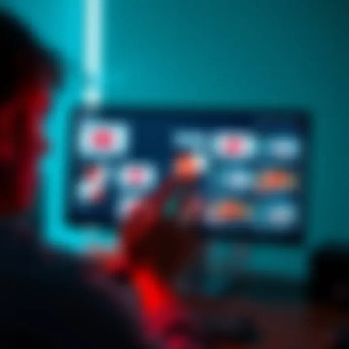 A person looking at a computer screen with YouTube videos about Clearvalue tax claims, looking confused and concerned.